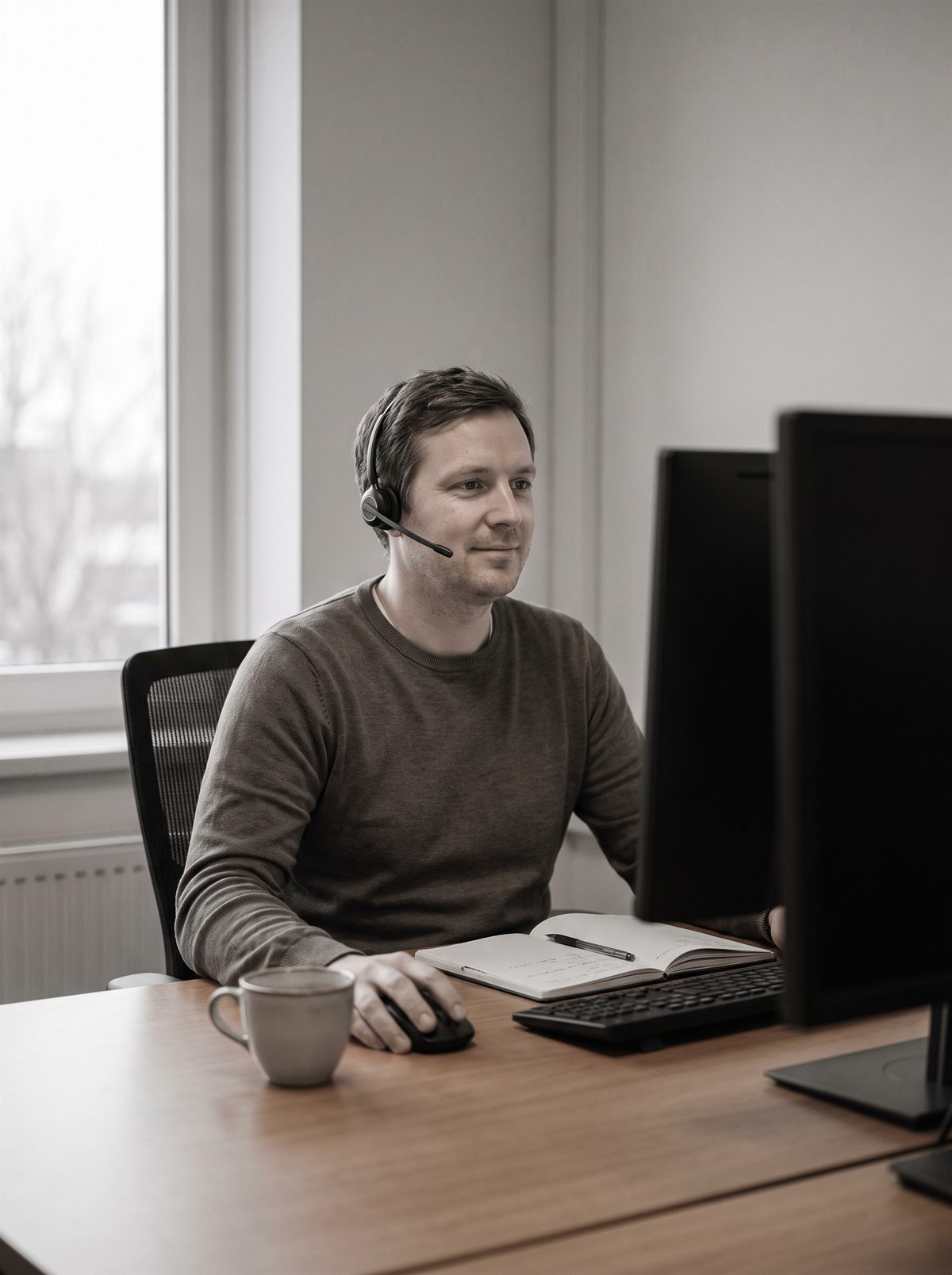 IT-Support am Kundenrechner: Fehlersuche am Bildschirm während eines Telefonats